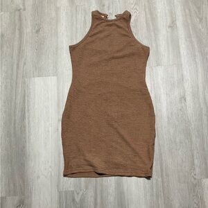 SHEIN Tan Knit Dress